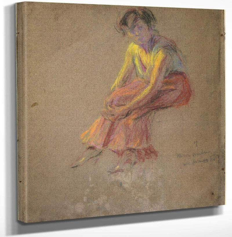 Seated Woman By Alice Pike Barney Fine Art Print