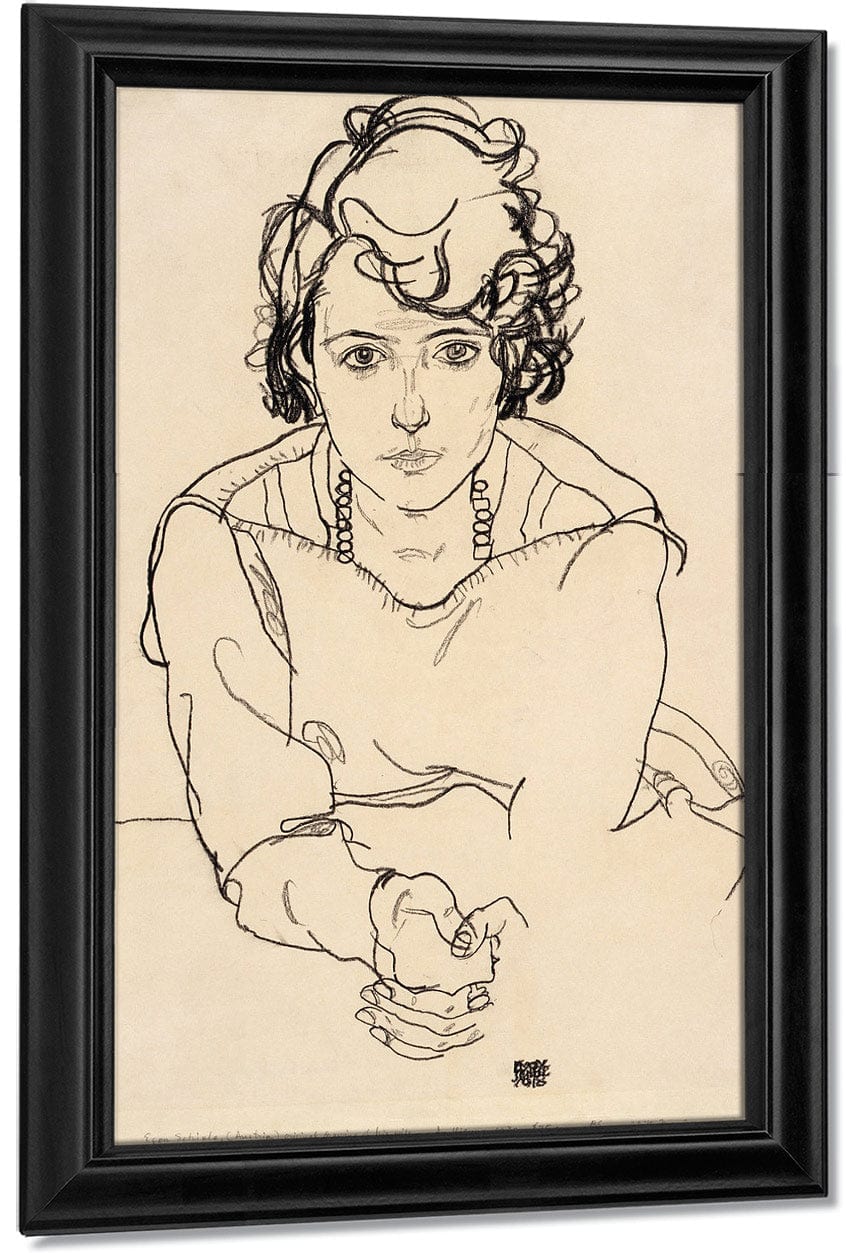 Seated Woman By Egon Schiele Fine Art Print