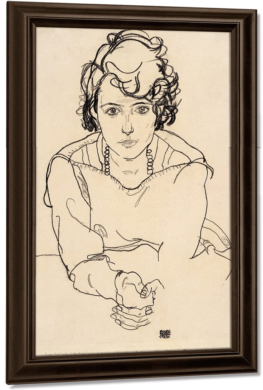 Seated Woman By Egon Schiele Fine Art Print