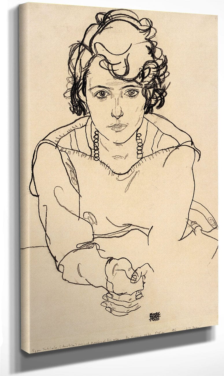 Seated Woman By Egon Schiele Fine Art Print