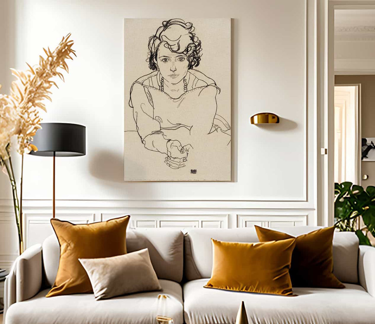 Seated Woman By Egon Schiele Fine Art Print