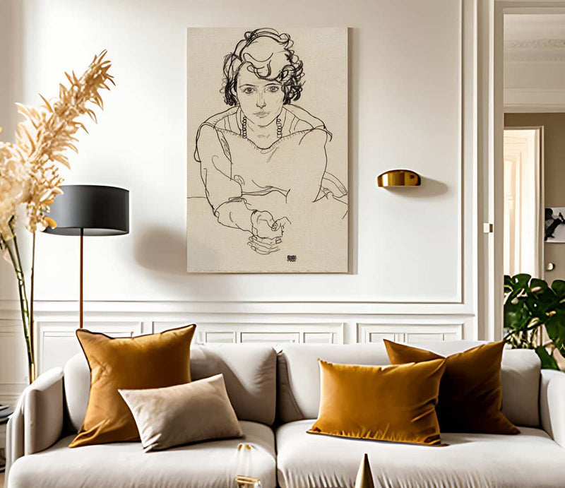 Seated Woman By Egon Schiele Fine Art Print