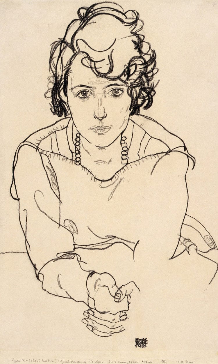 Seated Woman By Egon Schiele Fine Art Print
