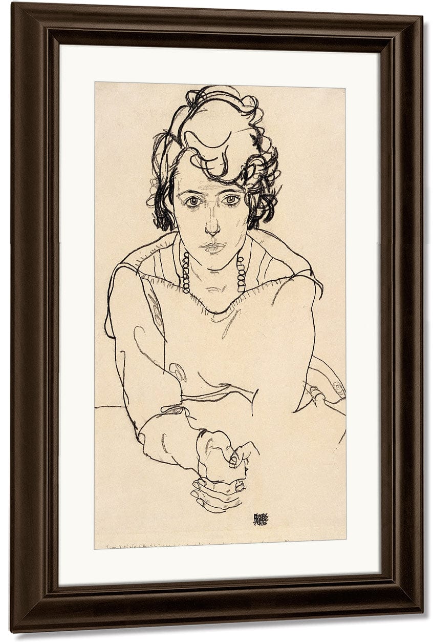 Seated Woman By Egon Schiele Fine Art Print