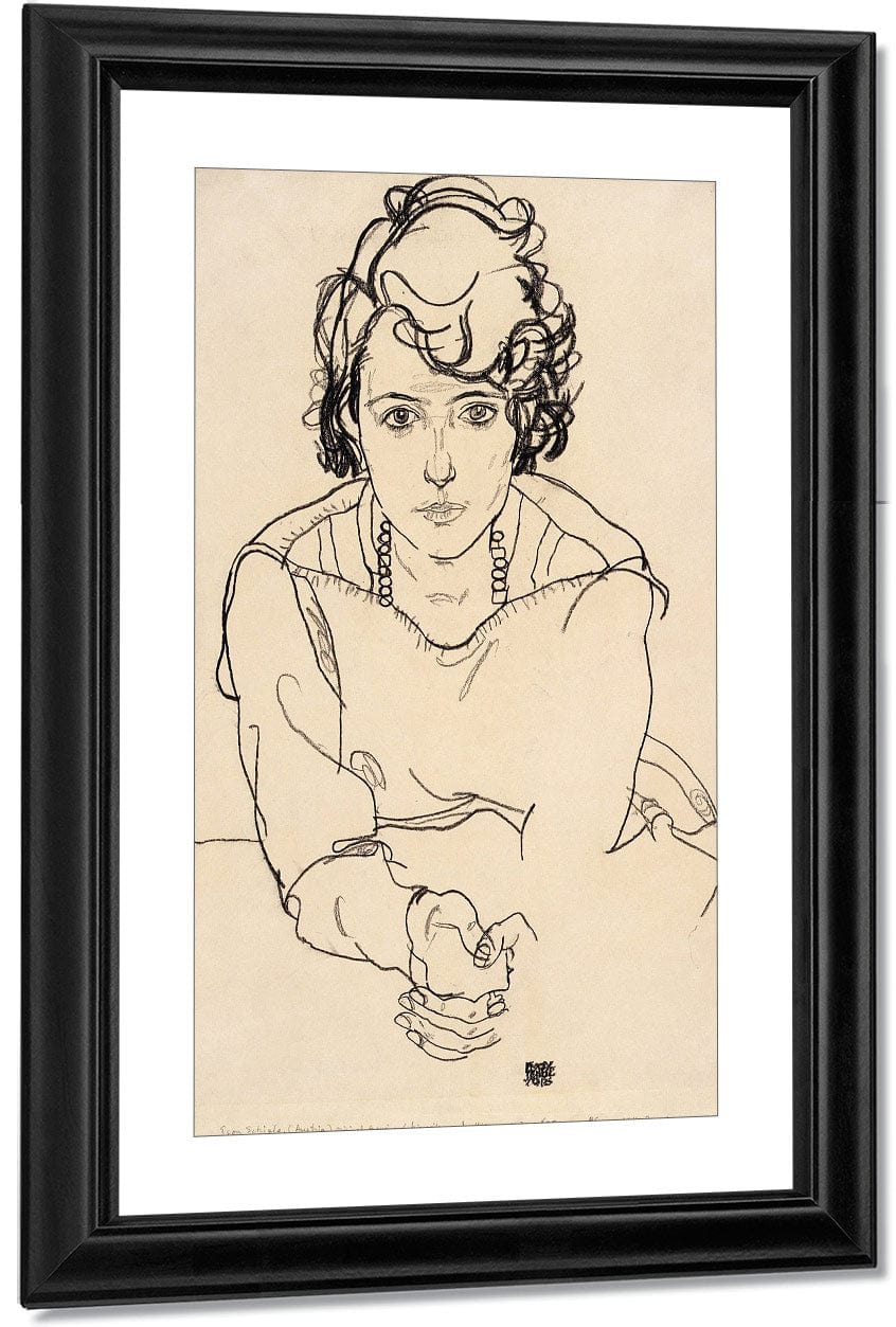 Seated Woman By Egon Schiele Fine Art Print