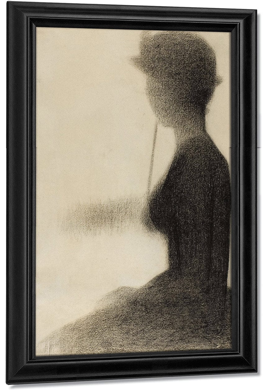 Seated Woman With A Parasol (Study For La Grande Jatte) By Georges Pierre Seurat Fine Art Print