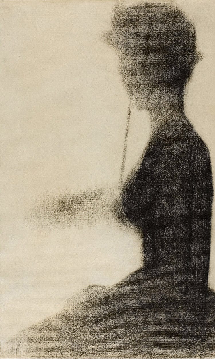 Seated Woman With A Parasol (Study For La Grande Jatte) By Georges Pierre Seurat Fine Art Print