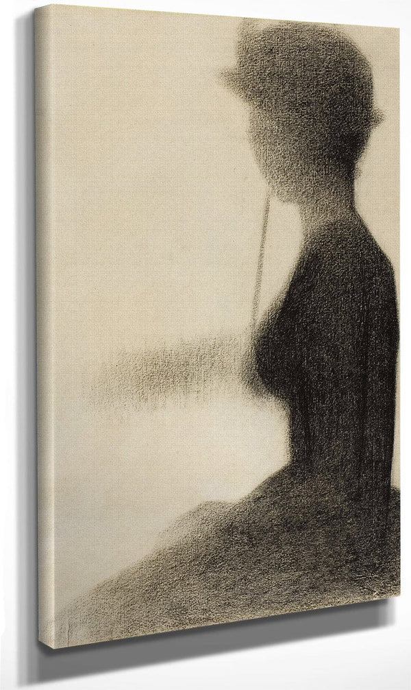 Seated Woman With A Parasol (Study For La Grande Jatte) By Georges Pierre Seurat Fine Art Print