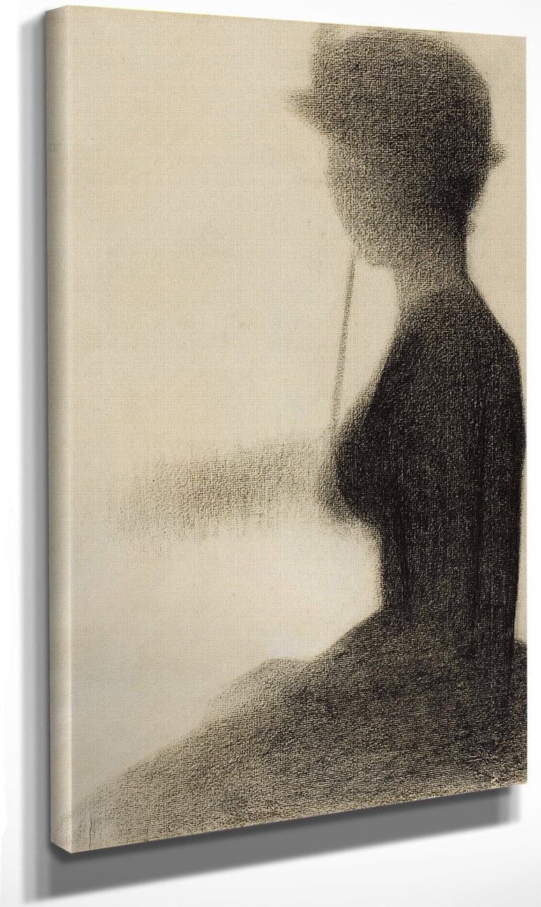 Seated Woman With A Parasol (Study For La Grande Jatte) By Georges Pierre Seurat Fine Art Print