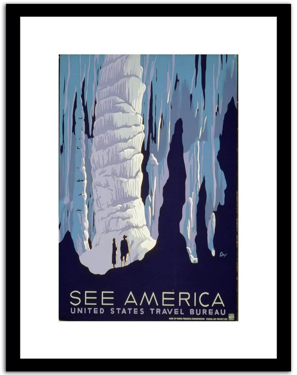 See America  Vintage Postera Fine Art Print