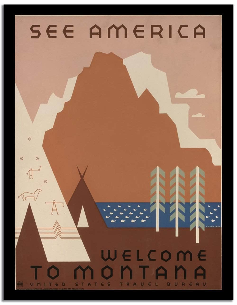 See America  Vintage Posterb Fine Art Print