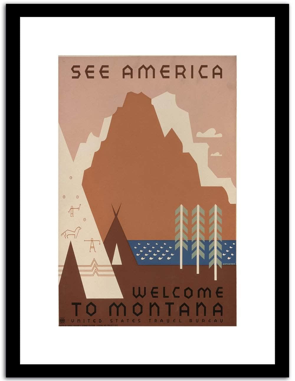 See America  Vintage Posterb Fine Art Print