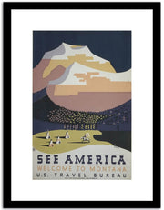 See America  Vintage Posterc Fine Art Print