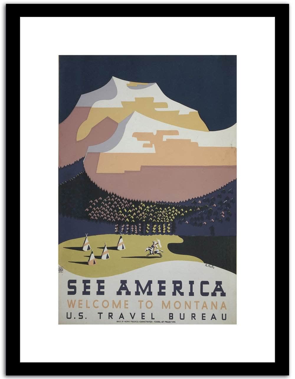 See America  Vintage Posterc Fine Art Print