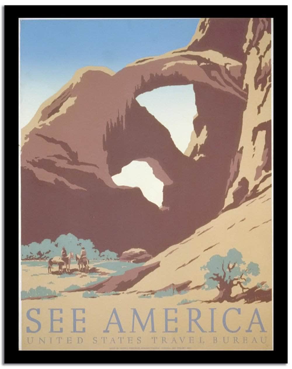 See America  Vintage Posterf Fine Art Print