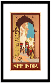 See India  Vintage Poster Fine Art Print