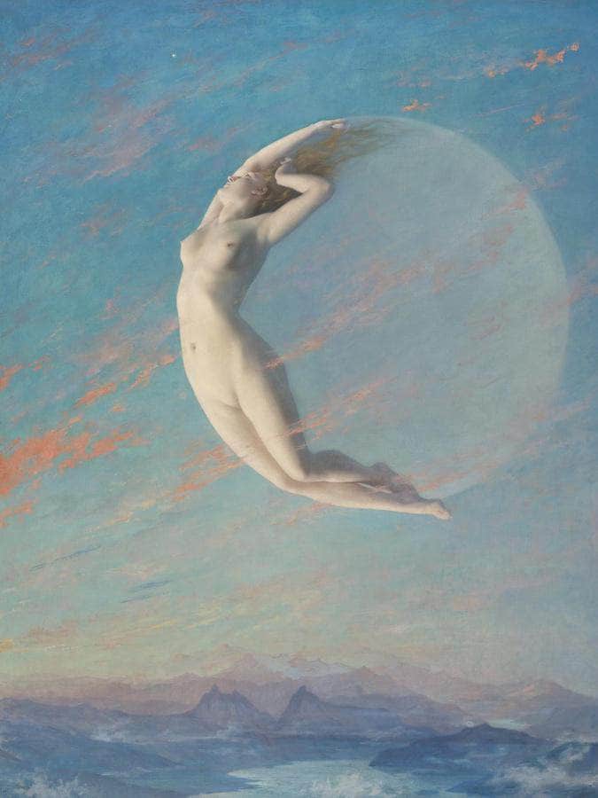 Selene By Albert Aublet Fine Art Print