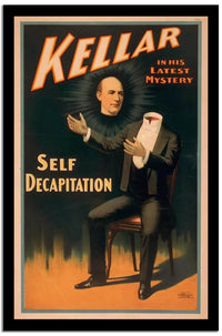 Self Decapitation  Vintage Circus Poster Fine Art Print