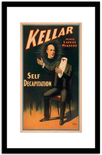 Self Decapitation  Vintage Circus Poster Fine Art Print