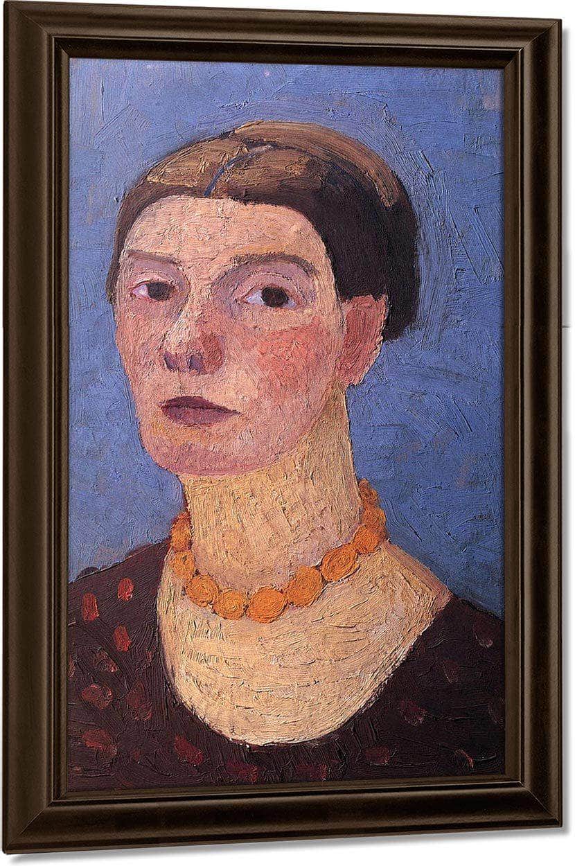 Self Portrait 0 By Paula Modersohn Becker Fine Art Print