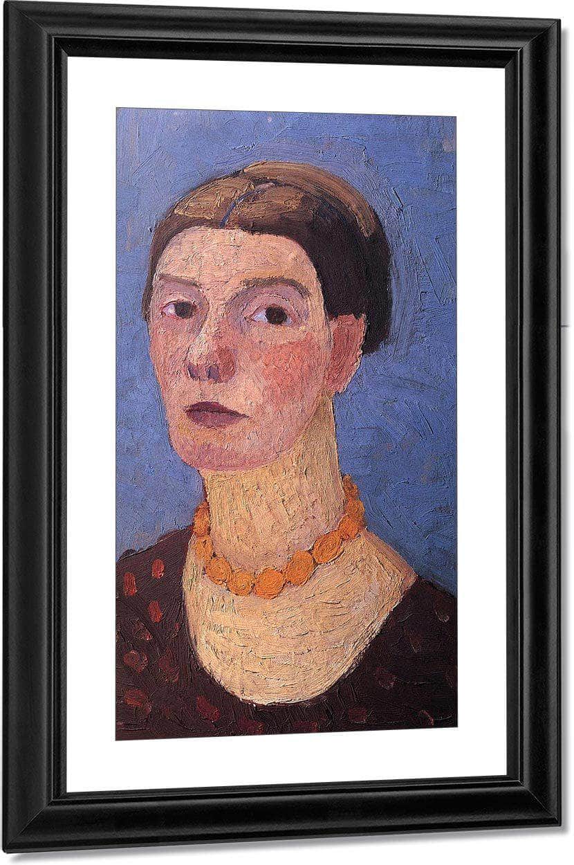 Self Portrait 0 By Paula Modersohn Becker Fine Art Print