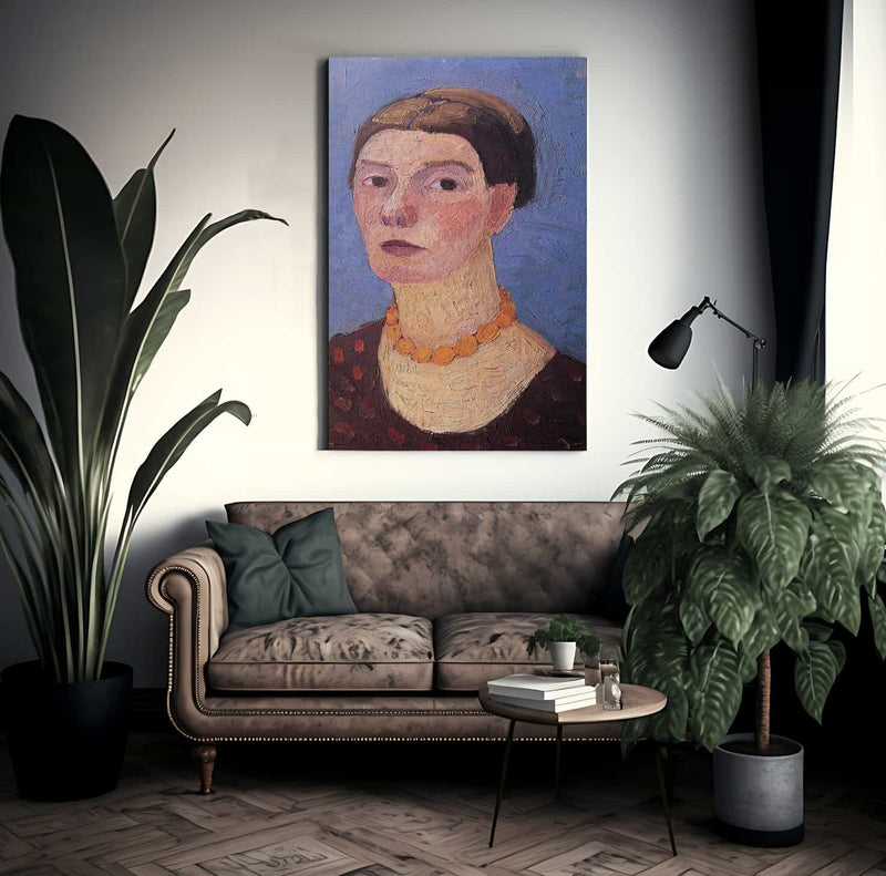 Self Portrait 0 By Paula Modersohn Becker Fine Art Print