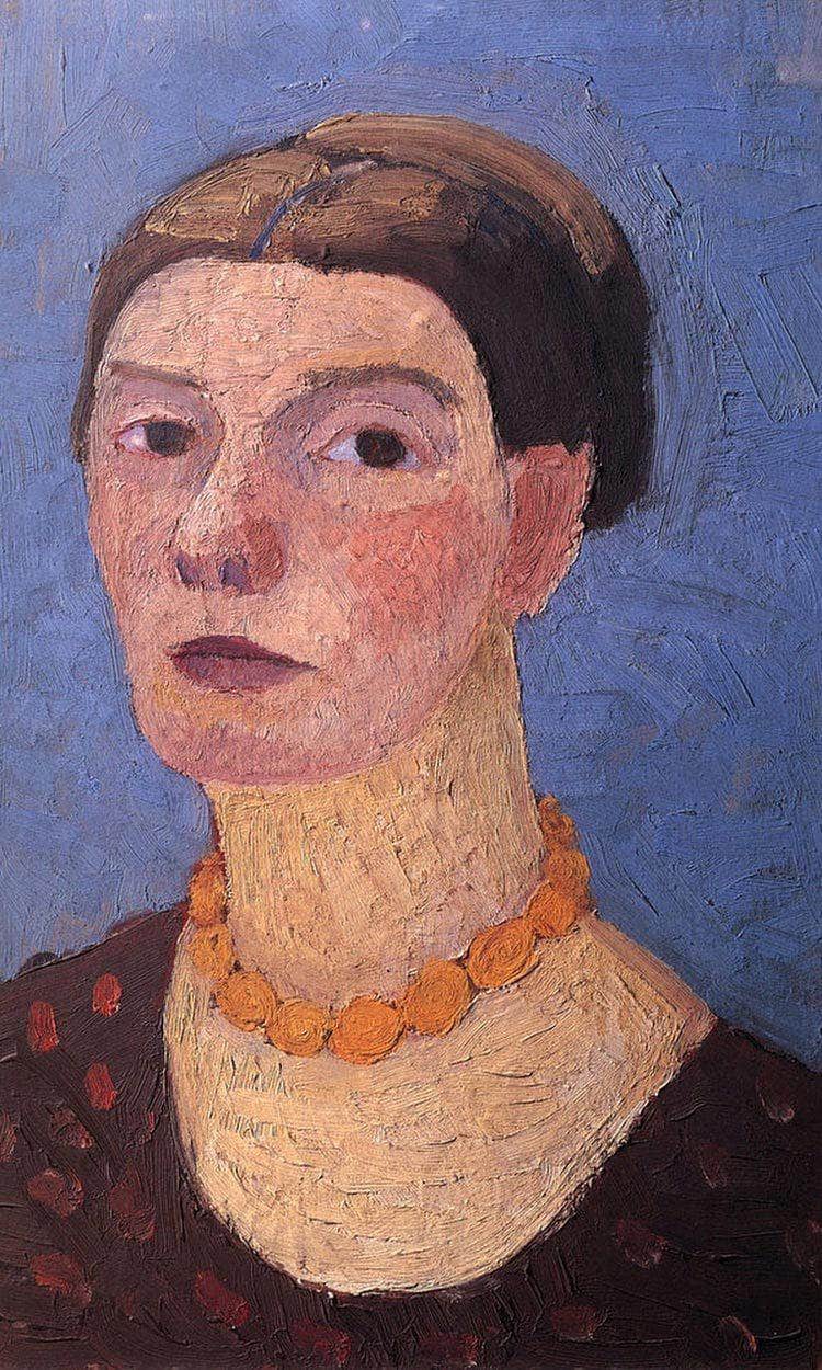 Self Portrait 0 By Paula Modersohn Becker Fine Art Print