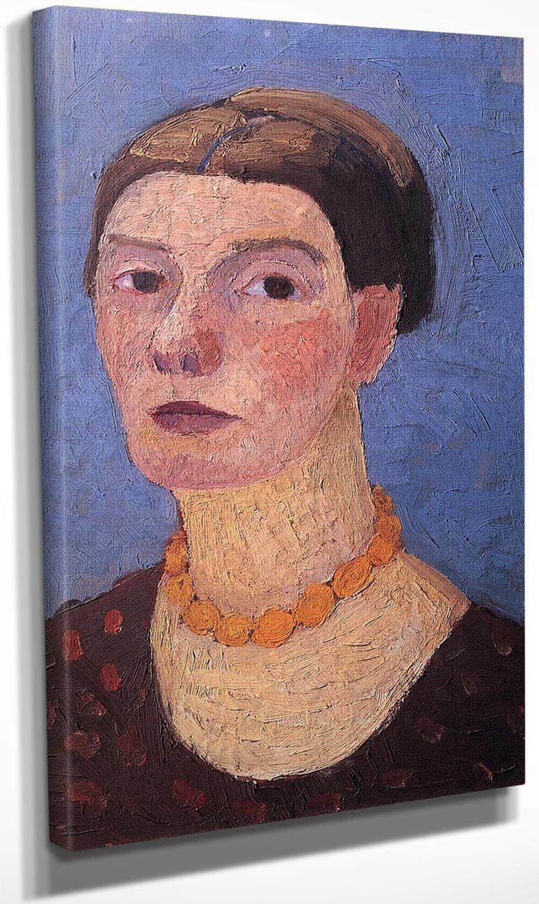 Self Portrait 0 By Paula Modersohn Becker Fine Art Print
