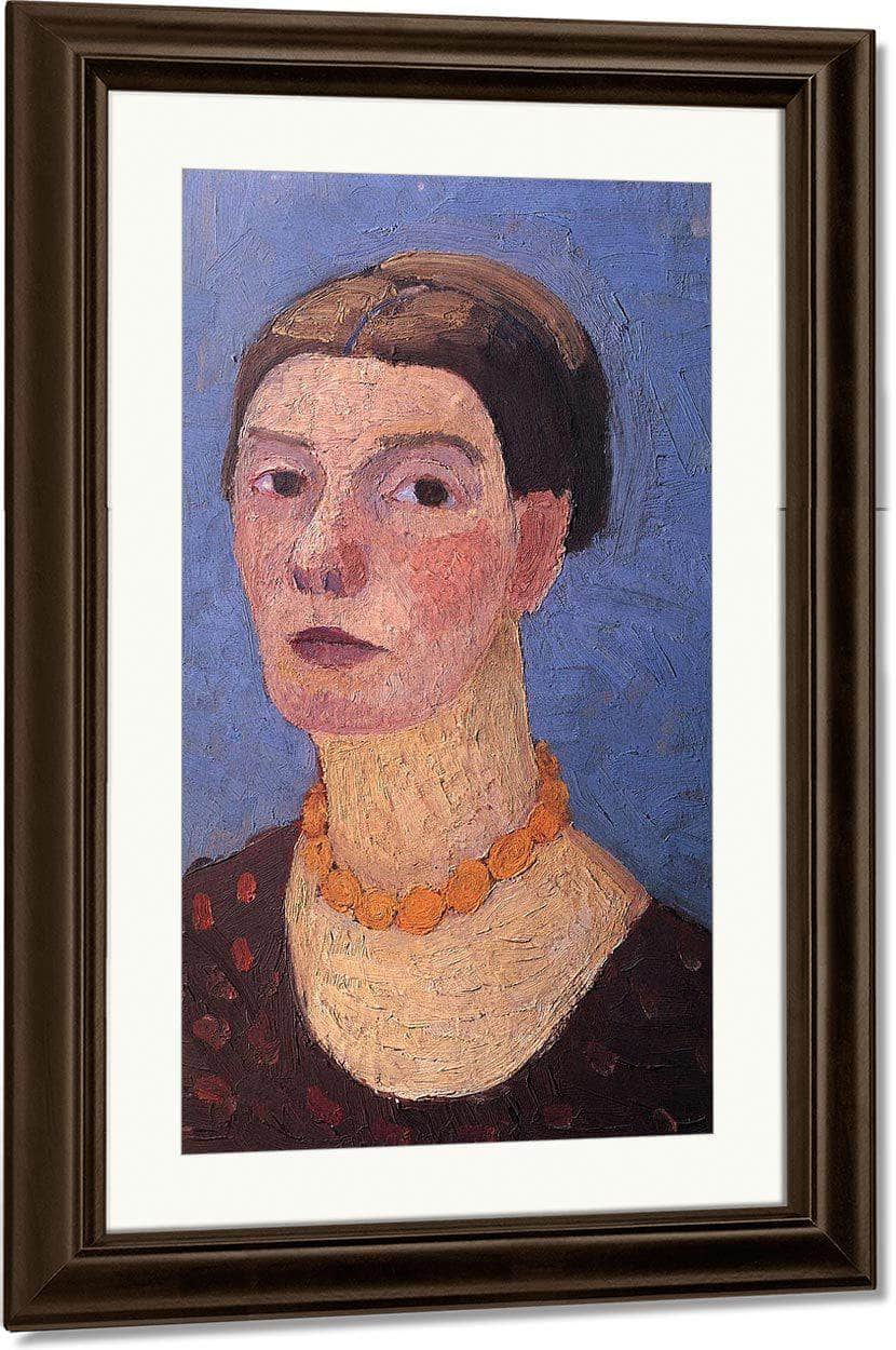 Self Portrait 0 By Paula Modersohn Becker Fine Art Print