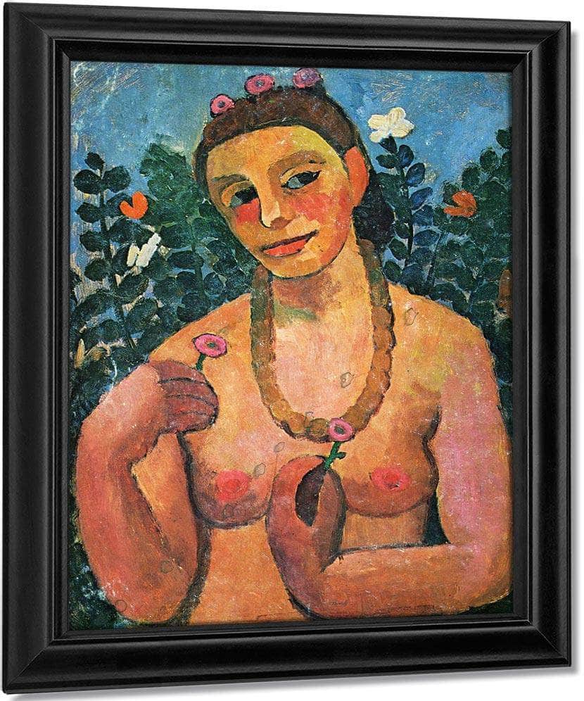 Self Portrait 1 By Paula Modersohn Becker Fine Art Print