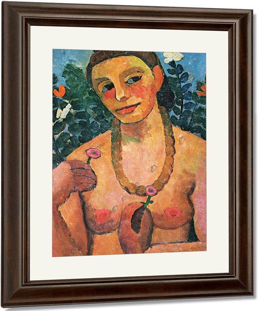 Self Portrait 1 By Paula Modersohn Becker Fine Art Print