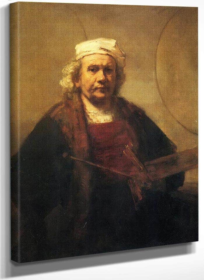 Self Portrait, 1661 By Rembrandt Fine Art Print