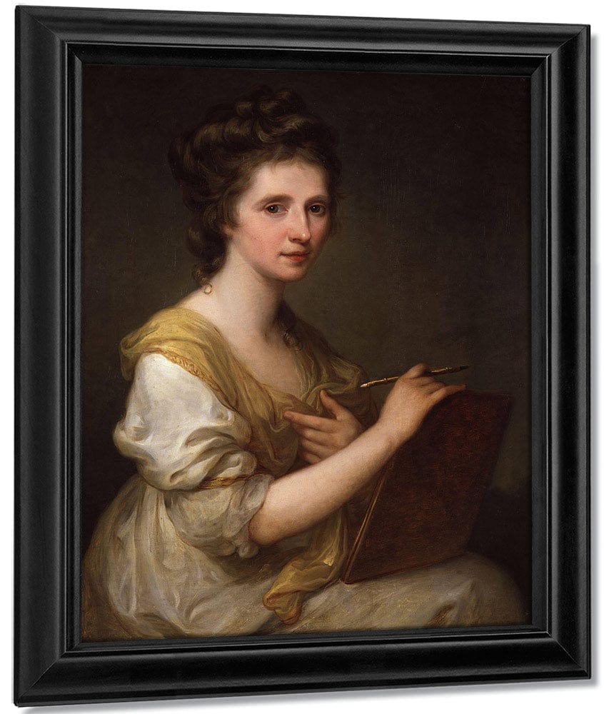 Self Portrait 1770 1775 73 7X61Cm National Portrait Gallery Npg430 By Angelica Kauffmann Fine Art Print