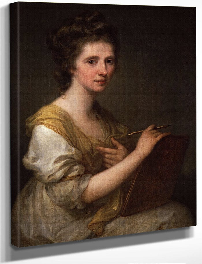 Self Portrait 1770 1775 73 7X61Cm National Portrait Gallery Npg430 By Angelica Kauffmann Fine Art Print
