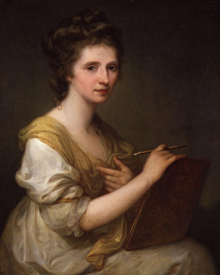 Self Portrait 1770 1775 73 7X61Cm National Portrait Gallery Npg430 By Angelica Kauffmann Fine Art Print