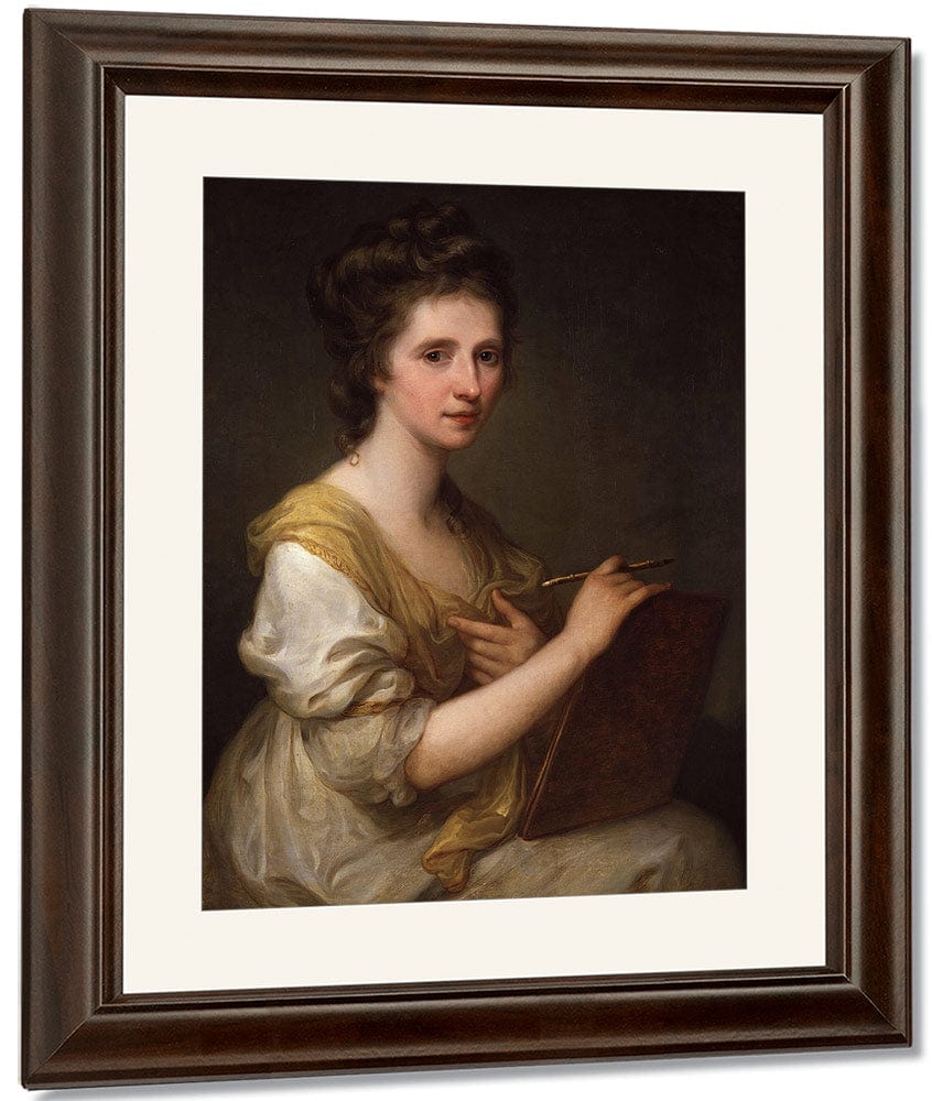 Self Portrait 1770 1775 73 7X61Cm National Portrait Gallery Npg430 By Angelica Kauffmann Fine Art Print