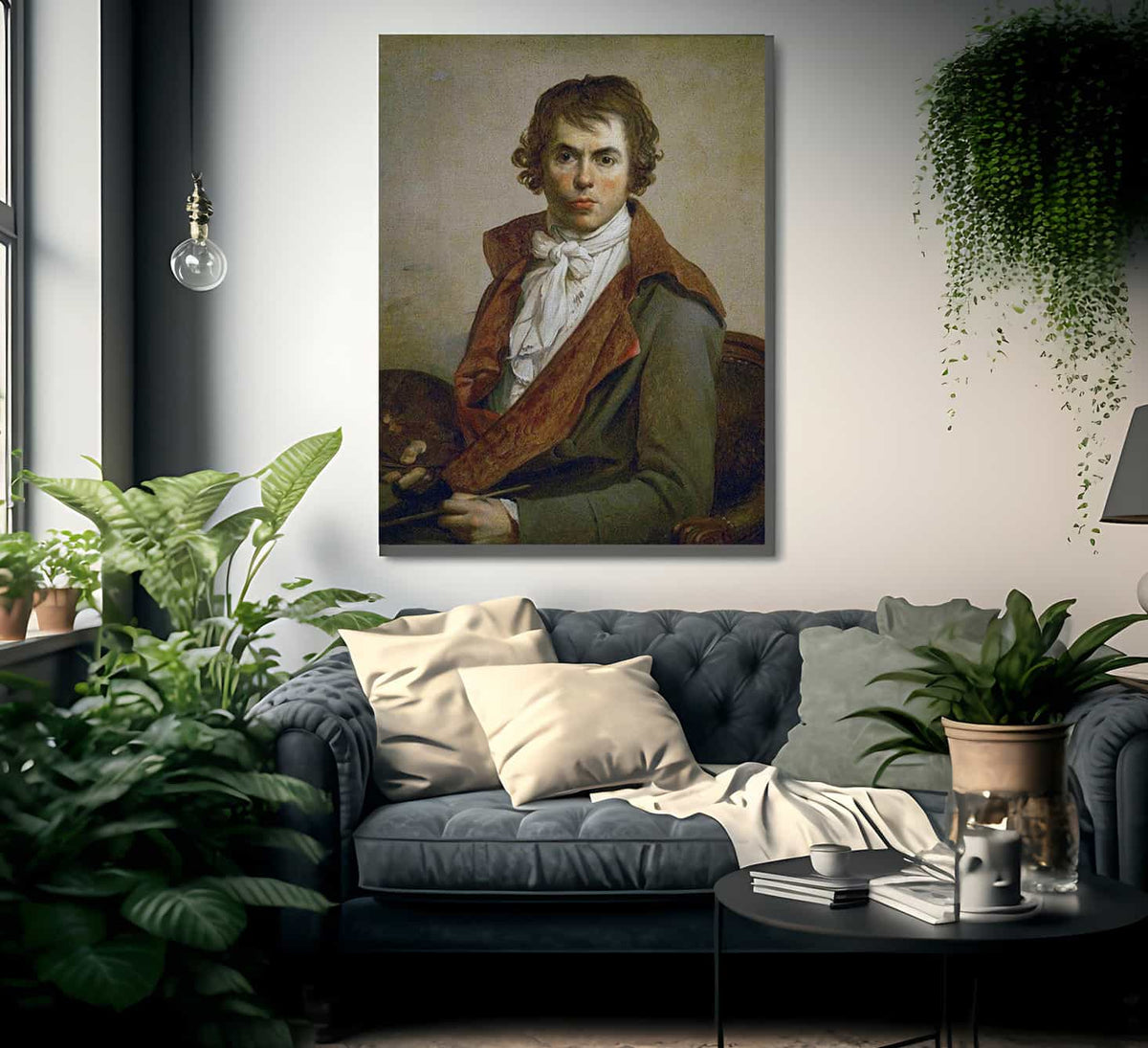 Self Portrait 1794 By Jacques Louis David Fine Art Print