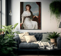 Self Portrait 1800 111 7X87Cm Cobbe Collection Cc 347 By Angelica Kauffmann Fine Art Print