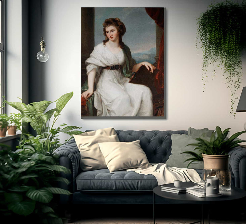 Self Portrait 1800 111 7X87Cm Cobbe Collection Cc 347 By Angelica Kauffmann Fine Art Print