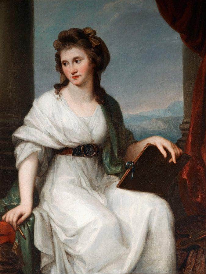 Self Portrait 1800 111 7X87Cm Cobbe Collection Cc 347 By Angelica Kauffmann Fine Art Print