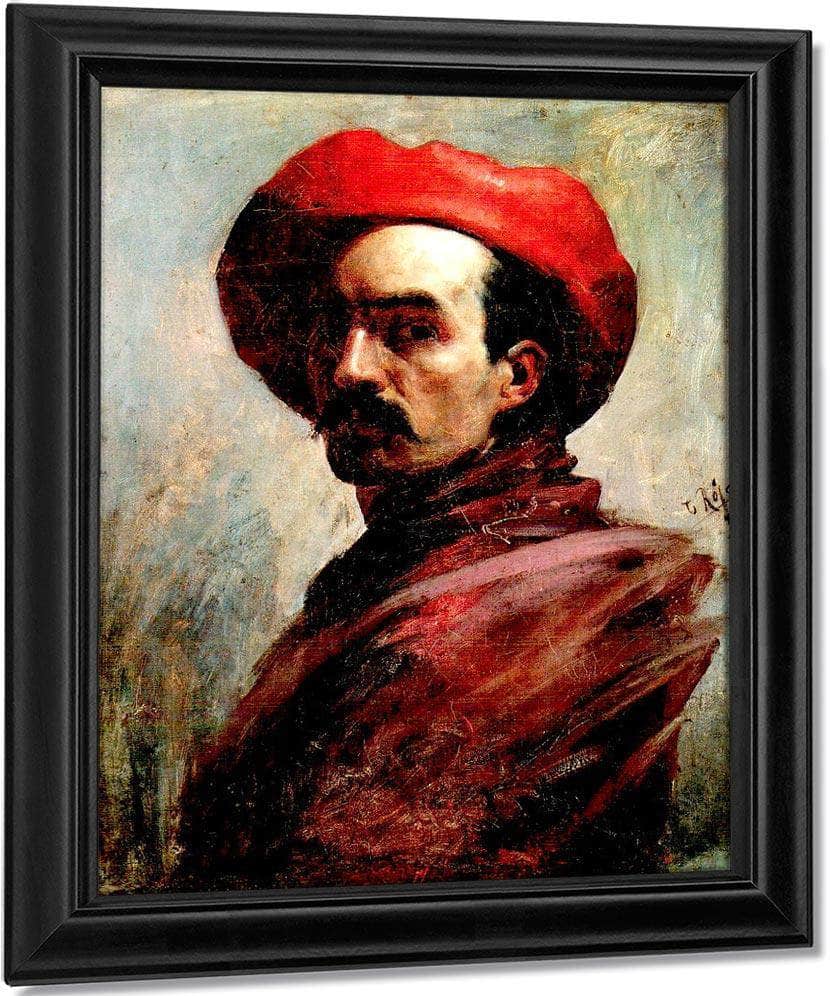 Self Portrait 1887 By Cristobal Rojas Poleo Fine Art Print