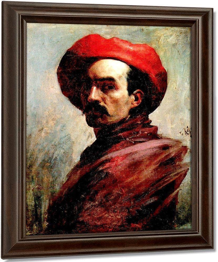Self Portrait 1887 By Cristobal Rojas Poleo Fine Art Print