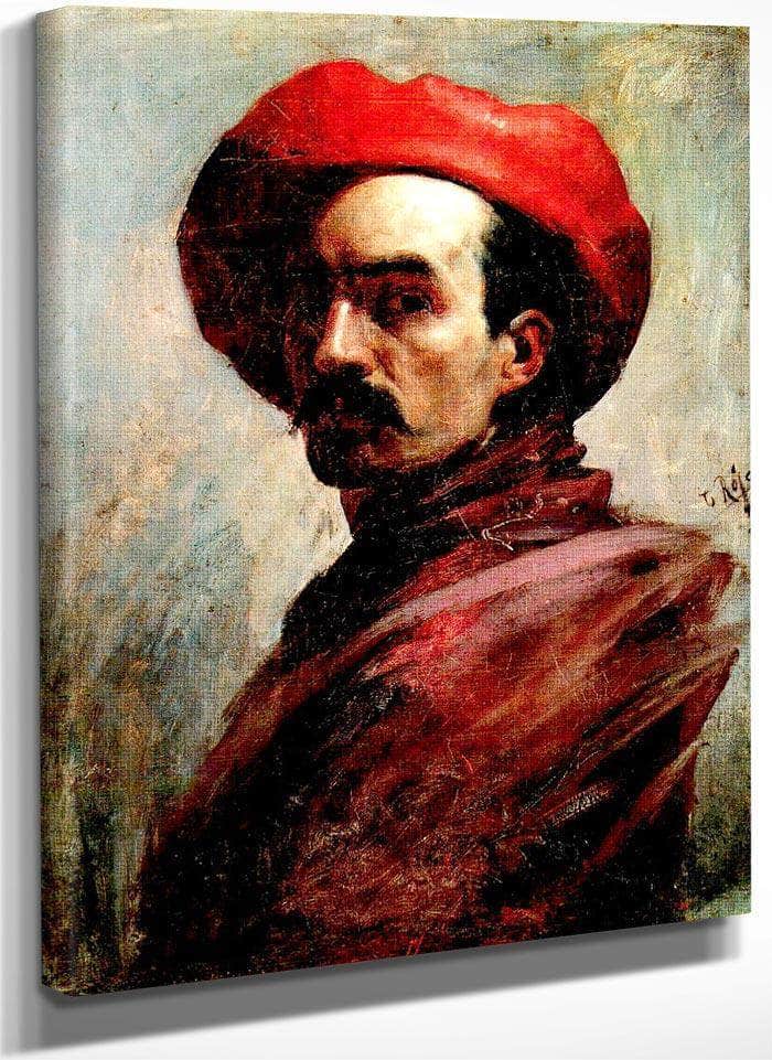 Self Portrait 1887 By Cristobal Rojas Poleo Fine Art Print