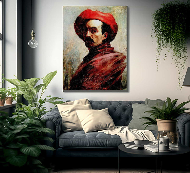 Self Portrait 1887 By Cristobal Rojas Poleo Fine Art Print