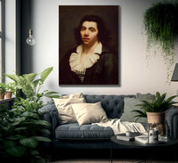 Self Portrait 1900 By Anne Louis Girodet Fine Art Print