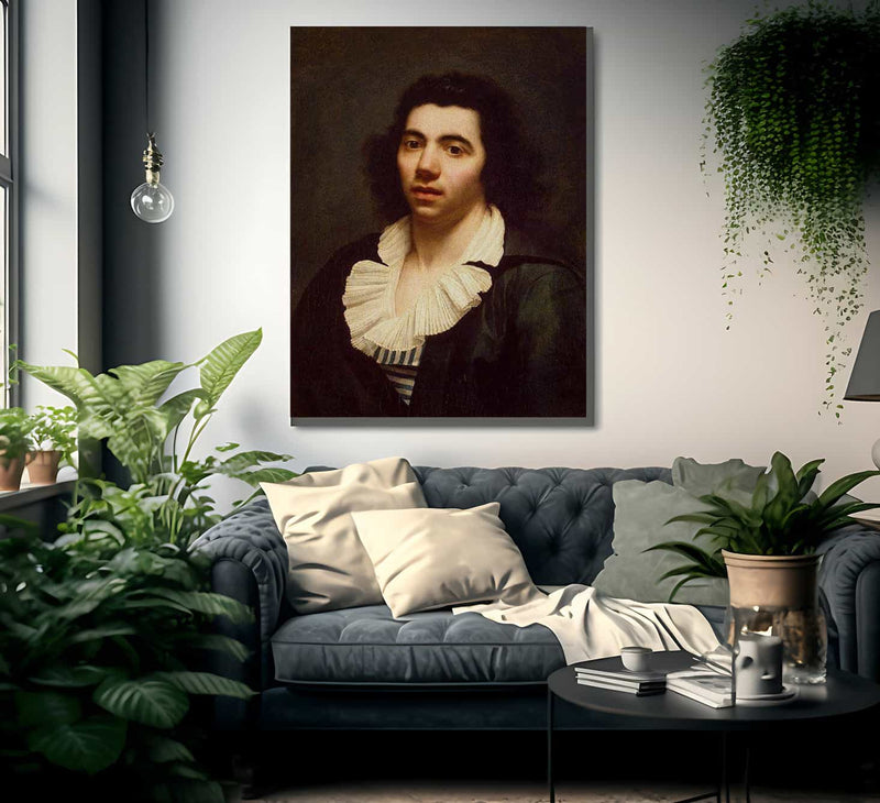 Self Portrait 1900 By Anne Louis Girodet Fine Art Print