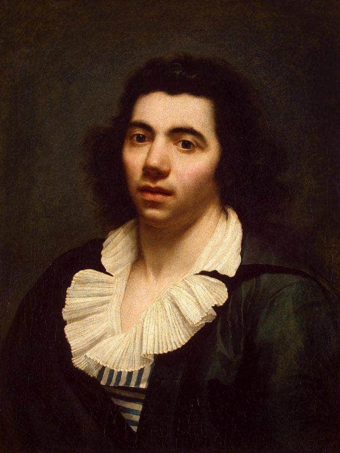 Self Portrait 1900 By Anne Louis Girodet Fine Art Print