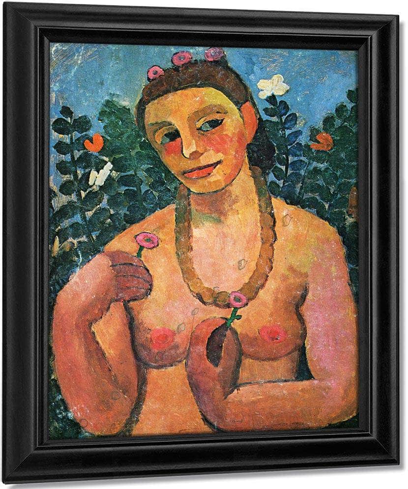Self Portrait 1906 1906 By Paula Modersohn Becker Fine Art Print