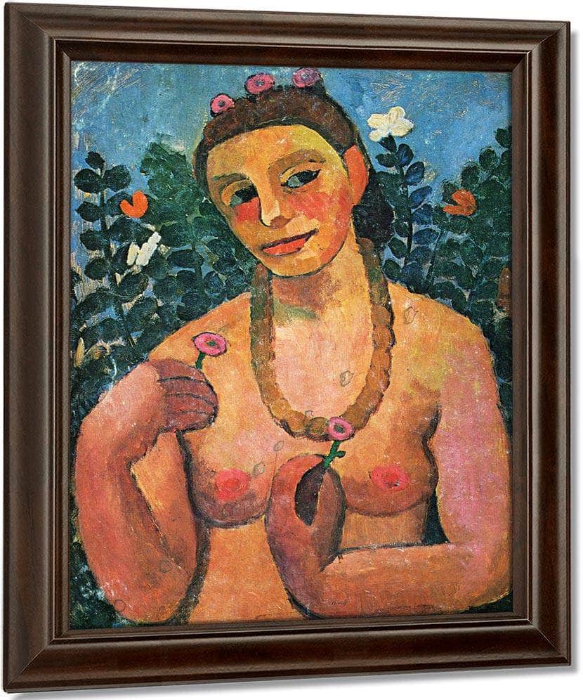 Self Portrait 1906 1906 By Paula Modersohn Becker Fine Art Print