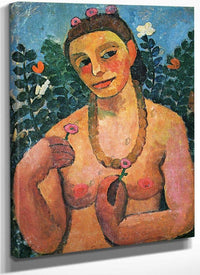 Self Portrait 1906 1906 By Paula Modersohn Becker Fine Art Print